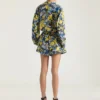 Chemise de pyjama en viscose à imprimé floral