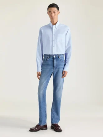 Chemise en coton Oxford avec jacquard Givenchy Paris