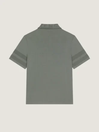 Chemise en maille de coton avec détails en maille