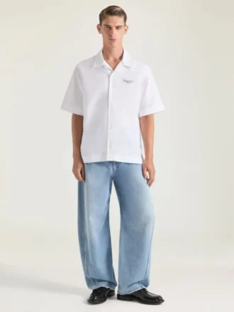 Chemise en popeline avec imprimé « Givenchy Stamp »