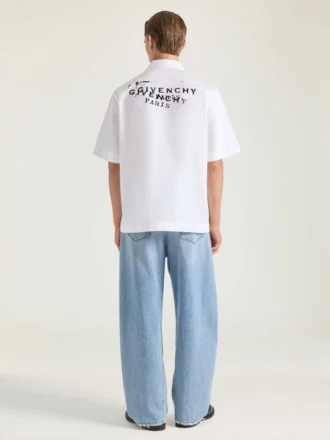 Chemise en popeline avec imprimé « Givenchy Stamp »
