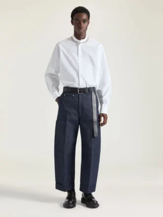 Chemise en popeline de coton avec broderie de cristaux Chemise en popeline de coton avec broderie de cristaux