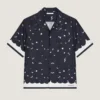 Chemise en soie à imprimé floral Chemise en soie à imprimé floral