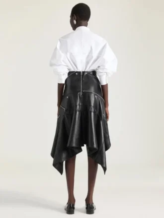 Chemise fendue Cocoon en popeline
