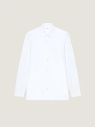 Chemise Slim Fit en popeline avec broderie Givenchy