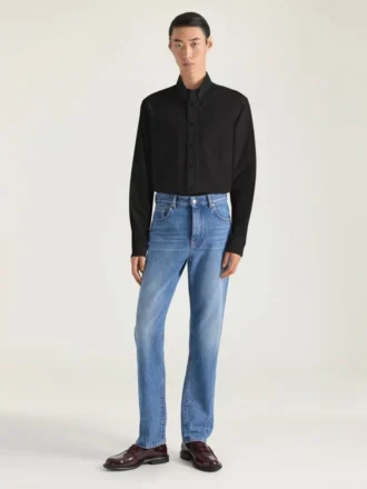 Chemise Slim Fit en popeline avec broderie Givenchy