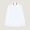 Chemise Slim Fit en popeline avec perles brodées Chemise Slim Fit en popeline avec perles brodées