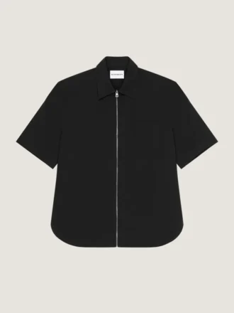 Chemise zippée à coutures couture