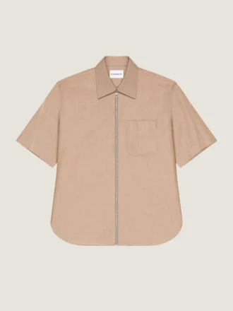 Chemise zippée à coutures couture