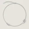 Collier court Crystal Pearl en métal, cristaux et perles Collier court Crystal Pearl en métal, cristaux et perles