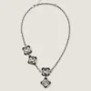 Collier « Crystals » déstructuré en métal et cristaux Collier « Crystals » déstructuré en métal et cristaux