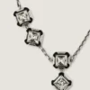 Collier « Crystals » déstructuré en métal et cristaux Collier « Crystals » déstructuré en métal et cristaux