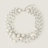 Collier en métal, perles et cristaux Collier en métal, perles et cristaux