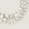 Collier en métal, perles et cristaux Collier en métal, perles et cristaux