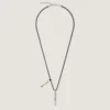 Collier Lucky Charms en cuir et métal