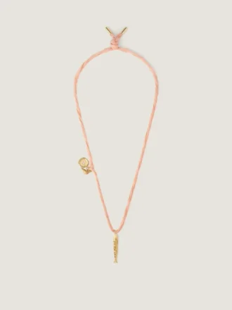 Collier Lucky Charms en soie et métal
