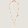 Collier Lucky Charms en soie et métal