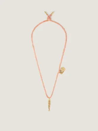Collier Lucky Charms en soie et métal
