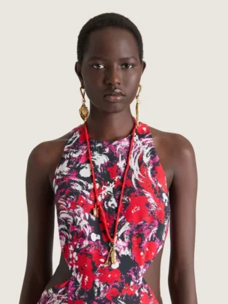 Collier Lucky Charms en soie et métal