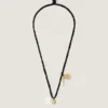 Collier Lucky Charms en soie, métal et émail