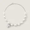 Collier à perles pointues en métal et perles Collier à perles pointues en métal et perles