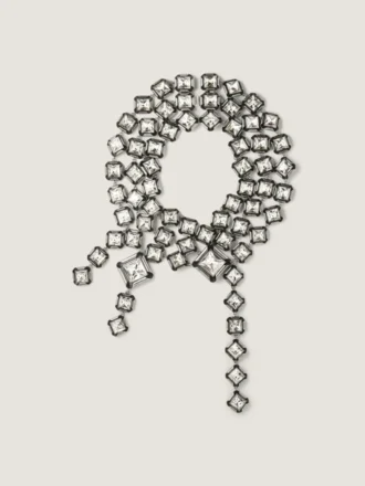 Collier à plusieurs rangs « Deconstructed Crystals » en cristaux