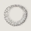 Collier Torque aux cristaux audacieux en métal et cristaux
