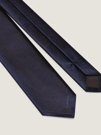 Cravate Givenchy en soie avec détails jacquard