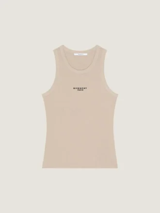 Débardeur Slim Fit en coton avec imprimé Givenchy Paris