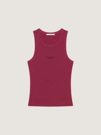 Débardeur Slim Fit en coton avec imprimé Givenchy Paris
