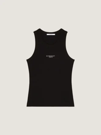 Débardeur Slim Fit en coton avec imprimé Givenchy Paris