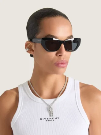 Collier Givenchy Tape en métal et émail