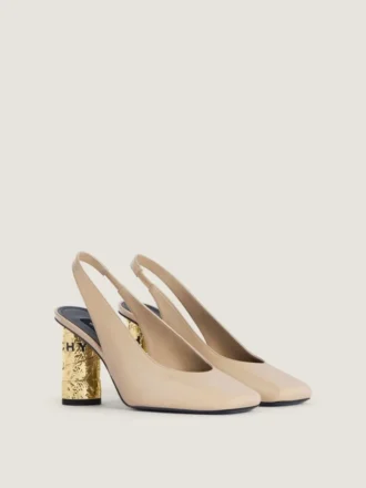 Escarpins à bride arrière en cuir