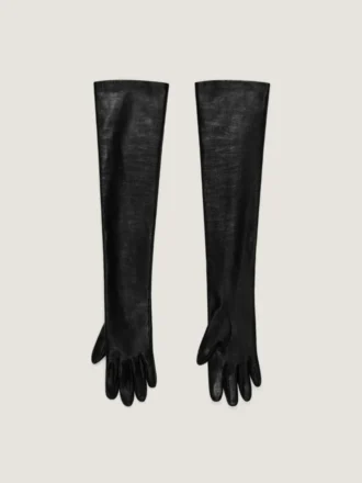 Gants longs en cuir nappa