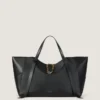 Grand sac Snatch en cuir grainé Grand sac Snatch en cuir grainé