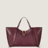 Grand sac Snatch en cuir grainé Grand sac Snatch en cuir grainé