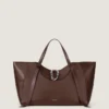 Grand sac Snatch en cuir grainé Grand sac Snatch en cuir grainé