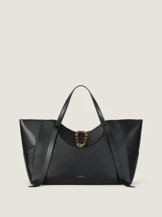 Grand sac Snatch en cuir grainé