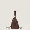 Grand sac Snatch en cuir grainé Grand sac Snatch en cuir grainé