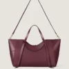 Grand sac Snatch en cuir grainé Grand sac Snatch en cuir grainé