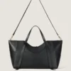 Grand sac Snatch en cuir grainé Grand sac Snatch en cuir grainé