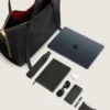 Grand sac Snatch en cuir grainé Grand sac Snatch en cuir grainé