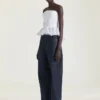 Haut bustier à cape dans le dos en dentelle