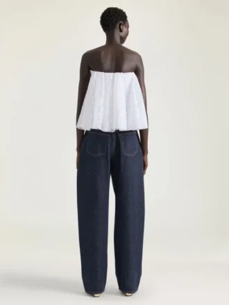 Haut bustier à cape dans le dos en dentelle