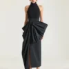Haut dos nu en laine et viscose Haut dos nu en laine et viscose