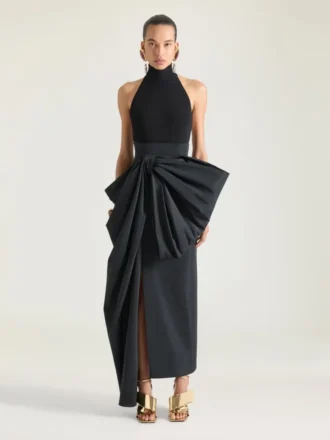 Haut dos nu en laine et viscose Haut dos nu en laine et viscose