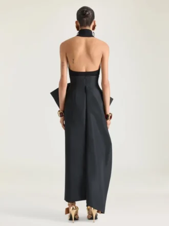 Haut dos nu en laine et viscose Haut dos nu en laine et viscose