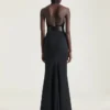 Haut dos nu en viscose avec cristaux Haut dos nu en viscose avec cristaux