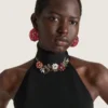Boucles d’oreilles à clip audacieuses en métal et cristaux Boucles d’oreilles à clip audacieuses en métal et cristaux