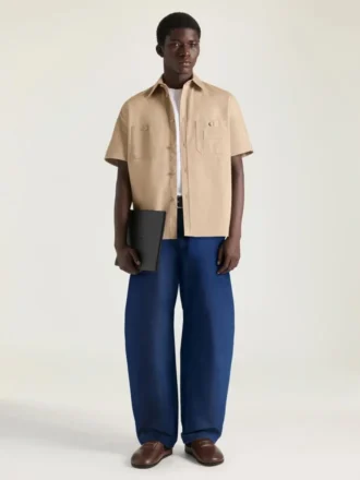 Mules bouffantes en cuir nappa
